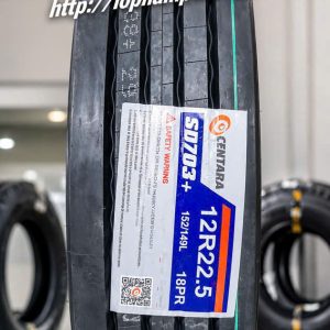 Lốp Centara 12R22.5 SD703 - Gai xuôi 4 đường.